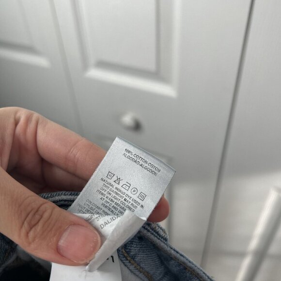 DL1961 Jerry High Rise Vintage Straight Two-Tone Denim Jeans Women's Size 32 - Picture 12 of 13